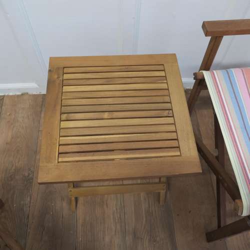 Mid Century set with 2 Directors Chairs and a Coffee Table