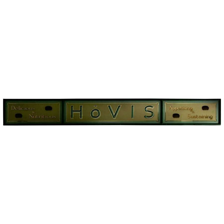 12ft Long Hovis Advertising Baker&rsquo;s Shop Sign, Reverse Painted, Gold Leaf