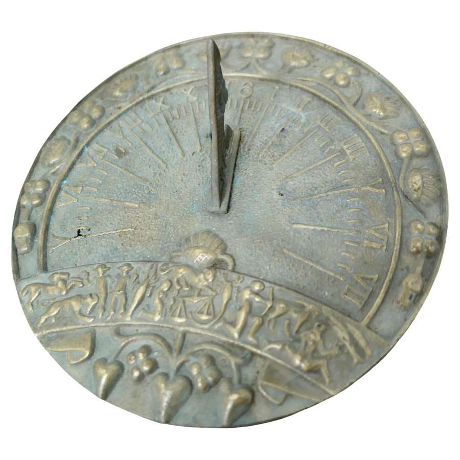 Weathered Brass Garden Sundial  This sundial is made in Cast Brass