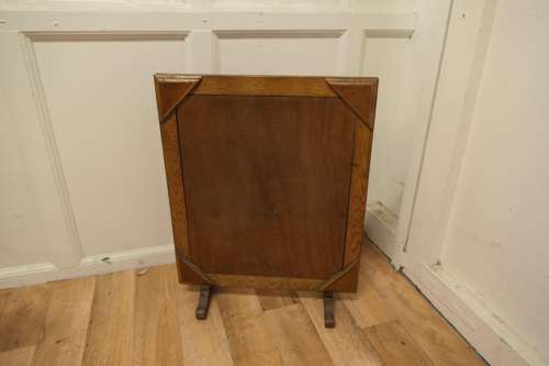 Arts and Crafts Marquetry Fire Screen