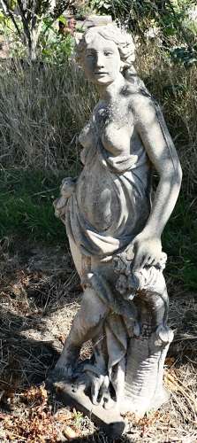French Cast Stone Statue of Diana