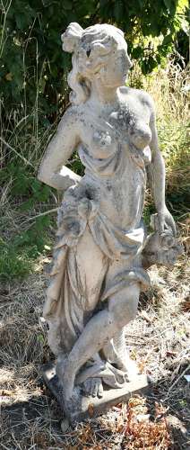 French Cast Stone Statue of Diana