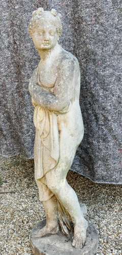 Large Weathered Neoclassical Statue of Pandora