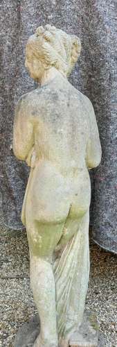 Large Weathered Neoclassical Statue of Pandora