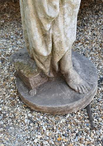 Large Weathered Neoclassical Statue of Pandora