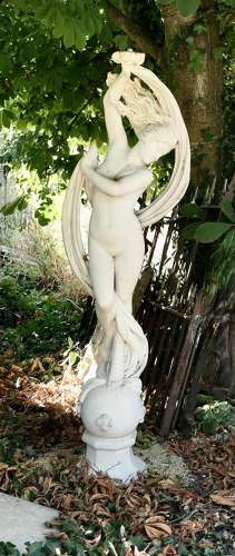 Dancing Maiden Marble Sculpture by Papini