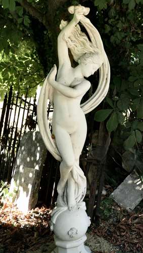 Dancing Maiden Marble Sculpture by Papini