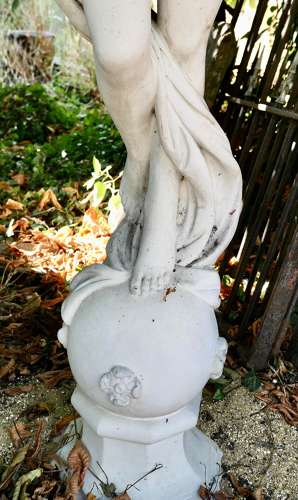 Dancing Maiden Marble Sculpture by Papini