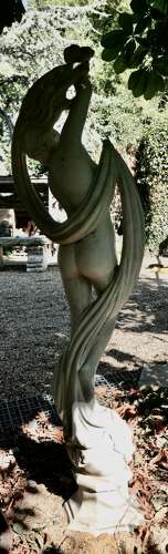 Dancing Maiden Marble Sculpture by Papini