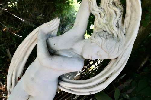 Dancing Maiden Marble Sculpture by Papini