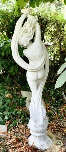 Dancing Maiden Marble Sculpture by Papini