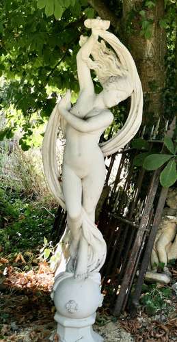 Dancing Maiden Marble Sculpture by Papini