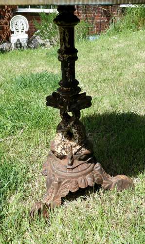 Brass Top Garden Iron Table