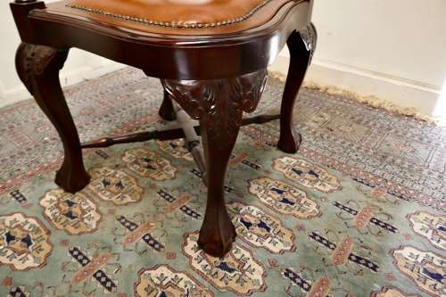 Chunky Georgian Style Mahogany Corner Arm Chair
