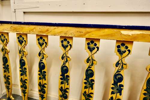 Hand Painted Wooden Railings from a Fair Ground