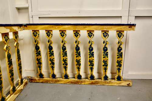 Hand Painted Wooden Railings from a Fair Ground