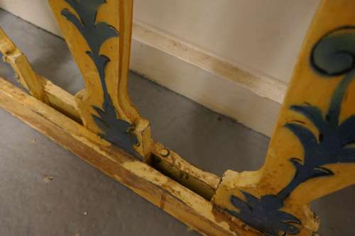 Hand Painted Wooden Railings from a Fair Ground