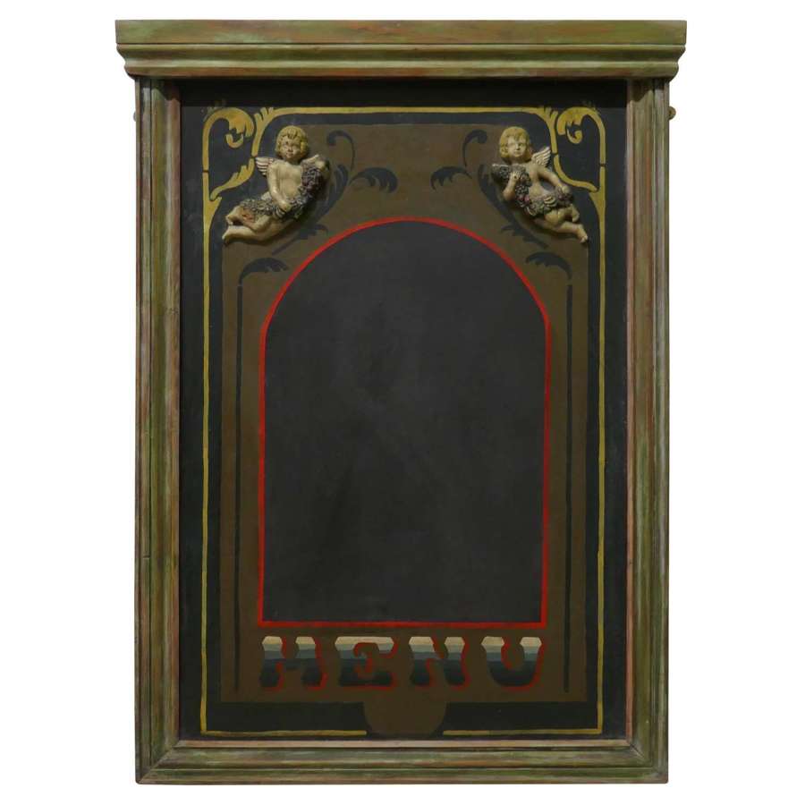 Decorative Bacchanalian Wine Bar Menu, Black Board