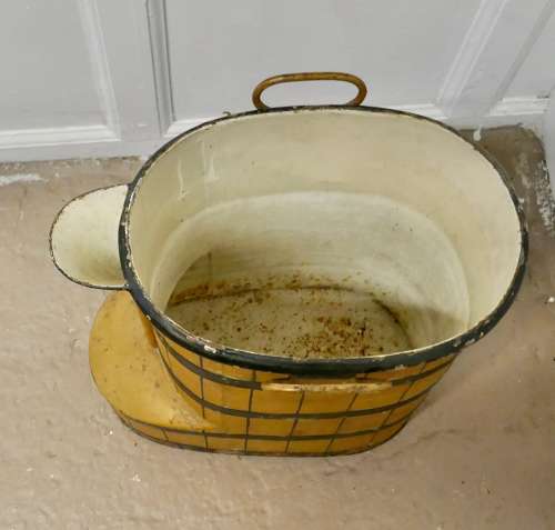 Early Victorian Painted Toleware Footbath