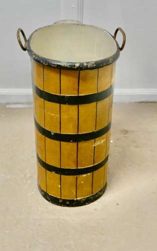 Early Victorian Painted Toleware Footbath
