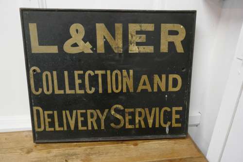 L %26 N E R Wooden Railway Sign