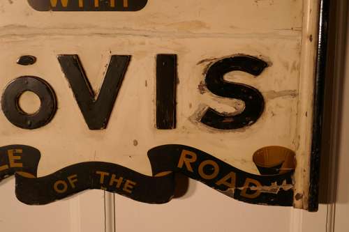 Three Dimensional Double-Sided Wooden Hovis Tea Shop Sign