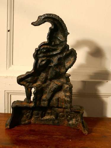 19th Century Cast Iron Mr Punch Door Stop