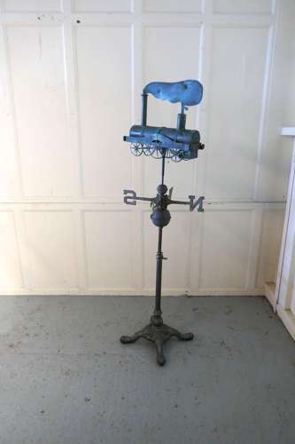 19th Century Cornish Copper Folk Art Steam Train, Locomotive Weatherva