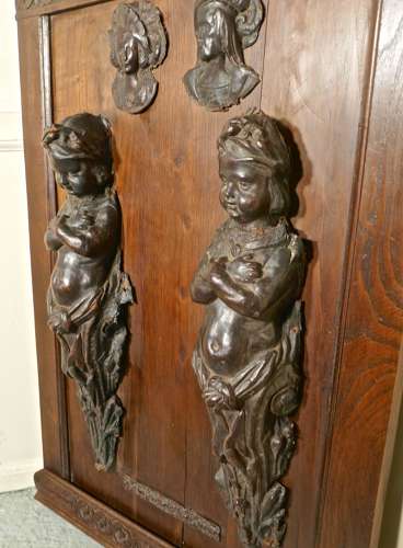 Leathermaché Putti, Architectural Decorations