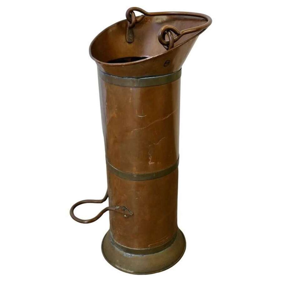 19th Century Dutch Copper Oil Can