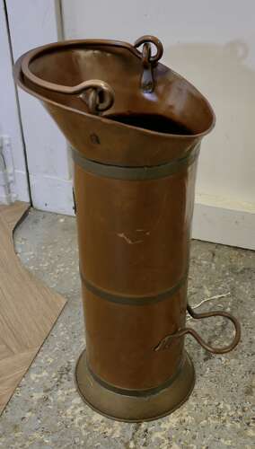 19th Century Dutch Copper Oil Can