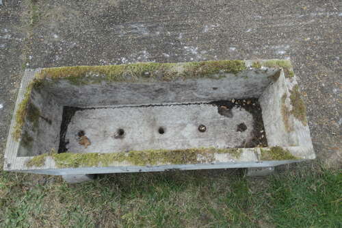 Set of 4 Large Weathered Garden Planters