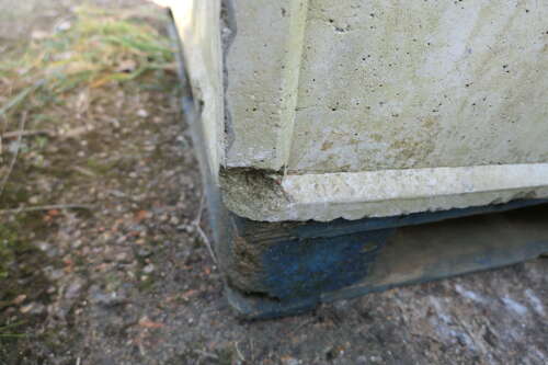 Set of 4 Large Weathered Garden Planters