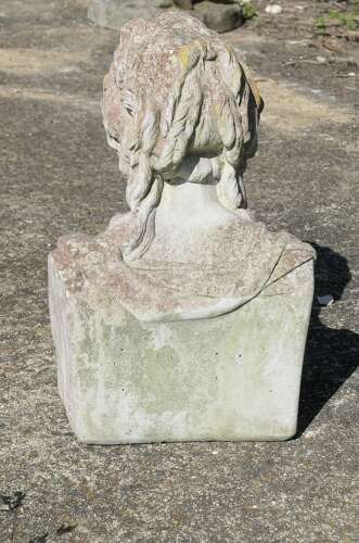 A Good Classical Weathered Bust of a Lady
