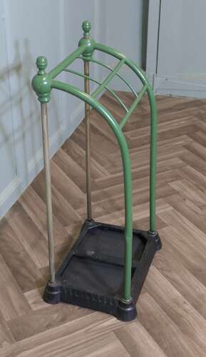 A Victorian Brass and Cast Iron Walking Stick Stand or Umbrella Stand