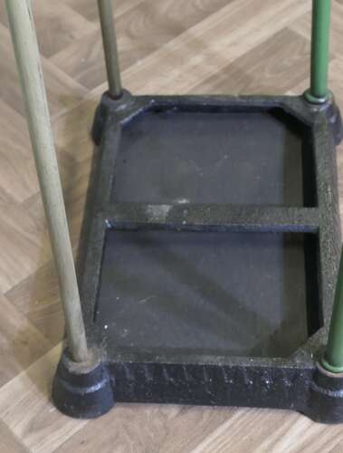 A Victorian Brass and Cast Iron Walking Stick Stand or Umbrella Stand