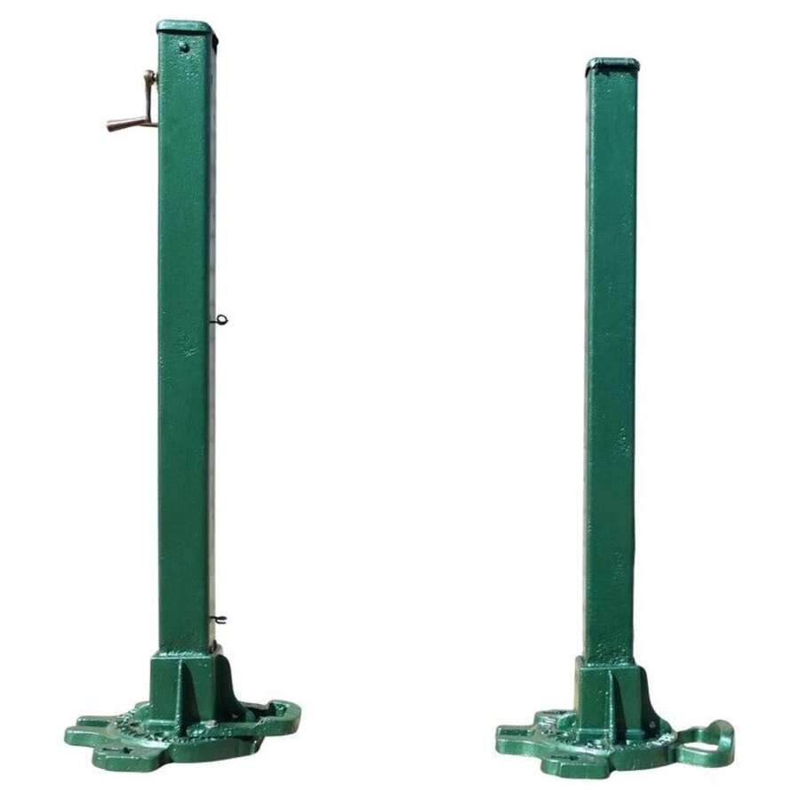 A Pair of Edwardian Metal Tennis Court Net Posts by F.H. Ayres
