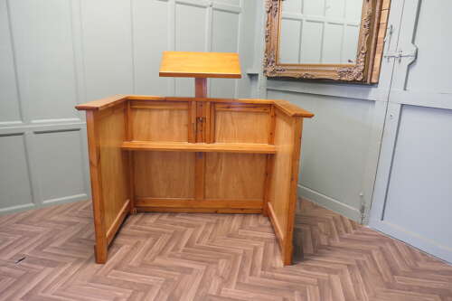 Greeter Desk Arts and Crafts Pine Reception Desk, Restaurant Greeter
