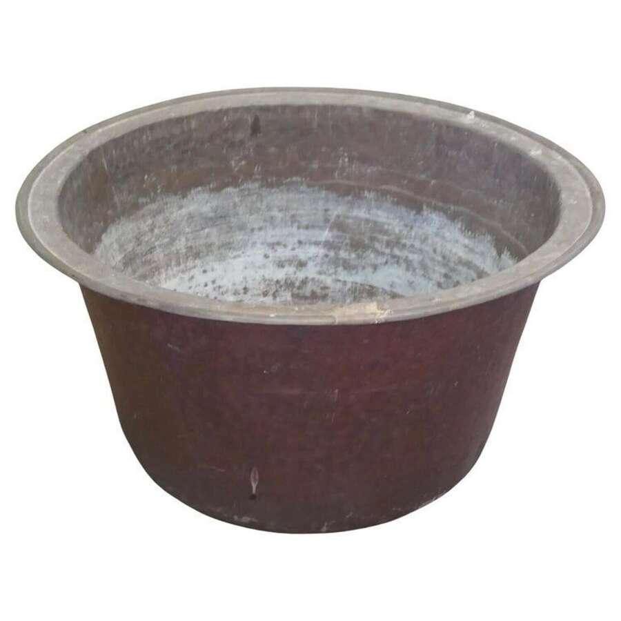 19th Century Antique Copper Cauldron