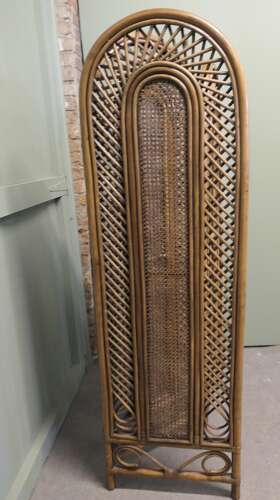 Mid Century Bamboo 3 Fold Dressing Screen, Room Divider  This is a very appealing piece