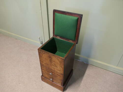 Art Deco Walnut Oak Sewing Box Chest of Drawers