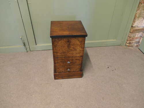 Art Deco Walnut Oak Sewing Box Chest of Drawers