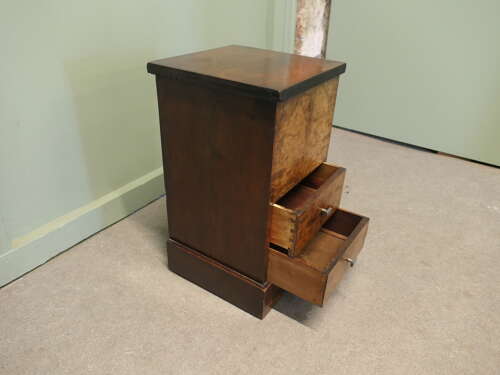 Art Deco Walnut Oak Sewing Box Chest of Drawers