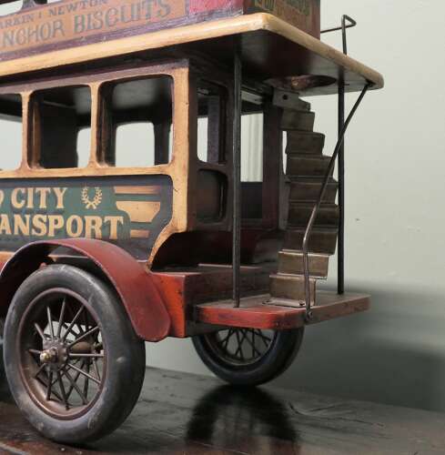 A Vintage Model double Decker Bus, Shop Window Display   A Handsome Vintage piece