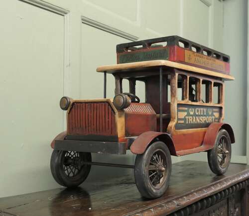 A Vintage Model double Decker Bus, Shop Window Display   A Handsome Vintage piece