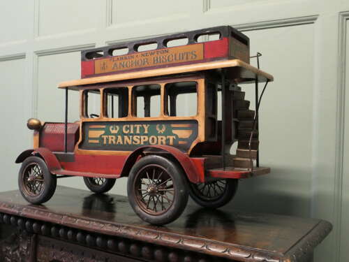 A Vintage Model double Decker Bus, Shop Window Display   A Handsome Vintage piece