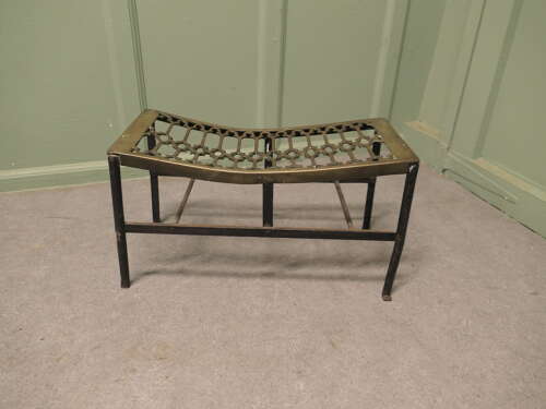 Large Blacksmith Made Iron and Brass Footman A superb large piece