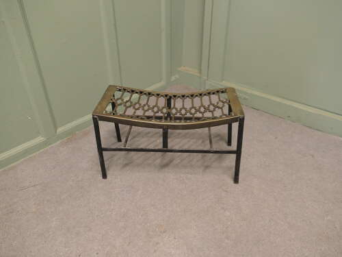 Large Blacksmith Made Iron and Brass Footman A superb large piece