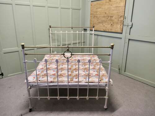 Victorian Brass and Iron Double Bed  All in all an attractive bed and a timeless in design