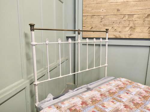 Victorian Brass and Iron Double Bed  All in all an attractive bed and a timeless in design